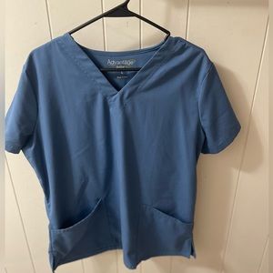 Uniform advantage scrub top blue